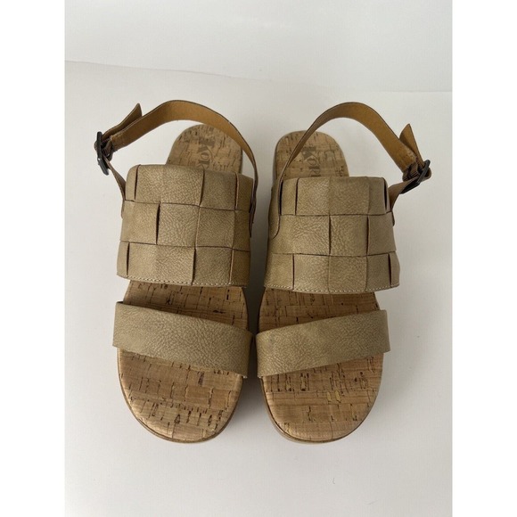 Korks Kork-Ease Women's Fraya Wedge Slingback Natural Platform Sandal Size 9 - Picture 8 of 15
